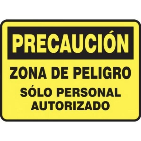 Accuform OSHA CAUTION SAFETY SIGN HAZARDOUS SHMADM636XP SHMADM636XP